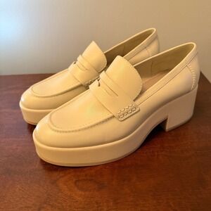 Dolce Vita Cream Platform Loafers